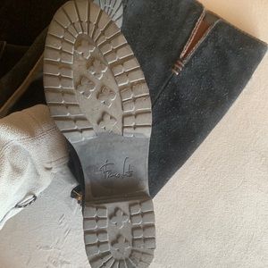 Black Franco Sarto suede knee high boots